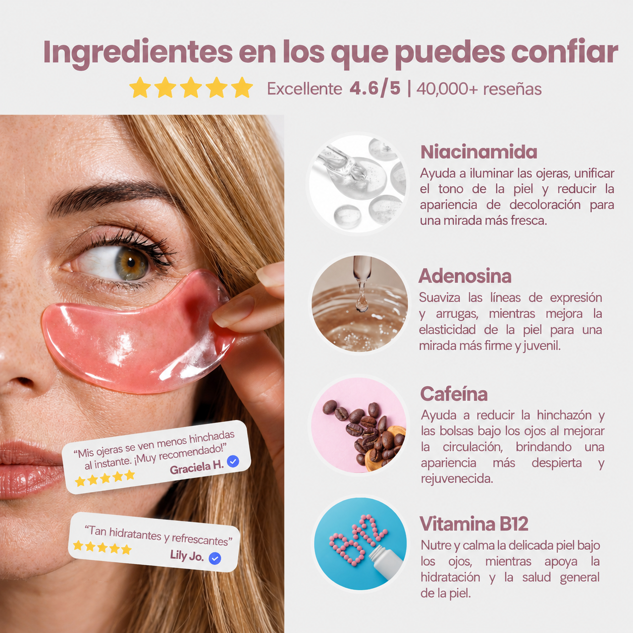 Mascarilla Ocular de Colágeno Peptidico