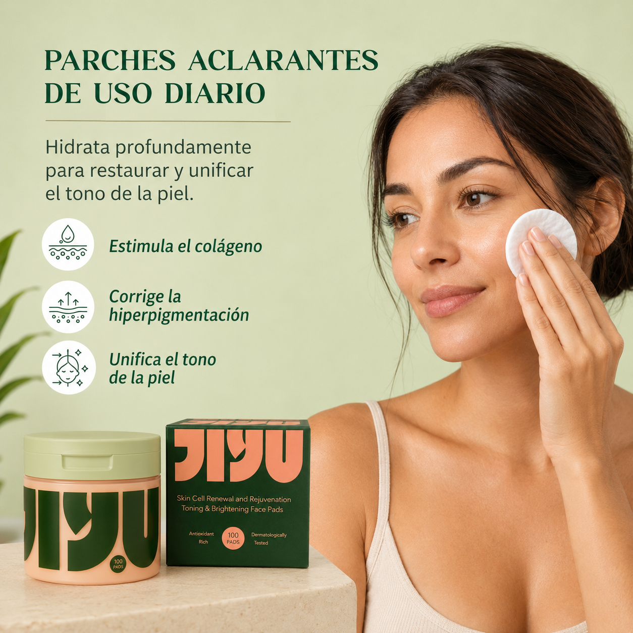 Pads JiYu Despigmentantes y Aclarantes Coreanos