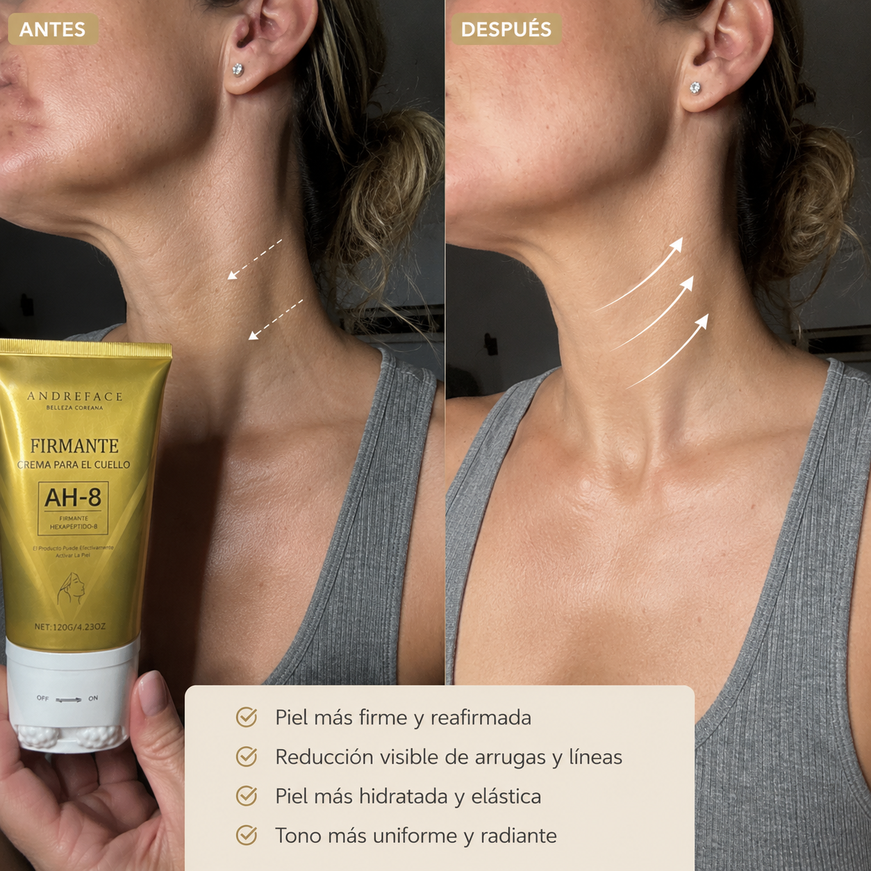 Crema Reafirmante Cuello & Escote AH-8