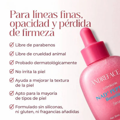 Sérum NAD+ Péptidos · Firmeza y Luz