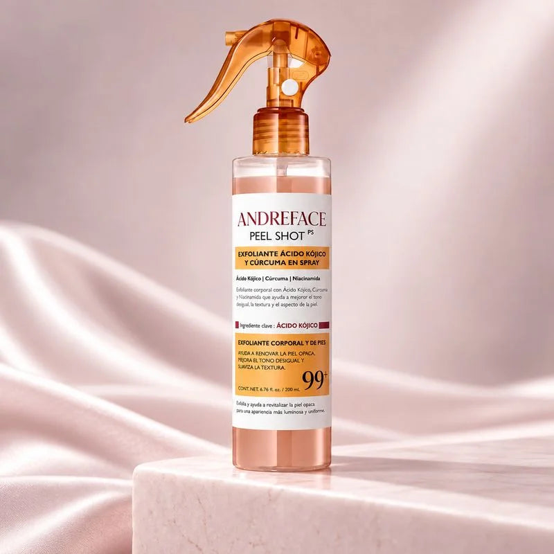 Spray Exfoliante Corporal · Ácido Kójico + Cúrcuma