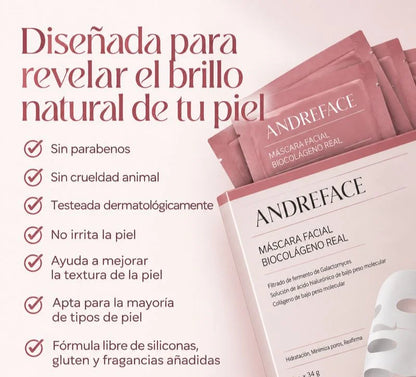 Mascarilla Coreana de Biocolágeno | Rostro rejuvenecido y Glow único