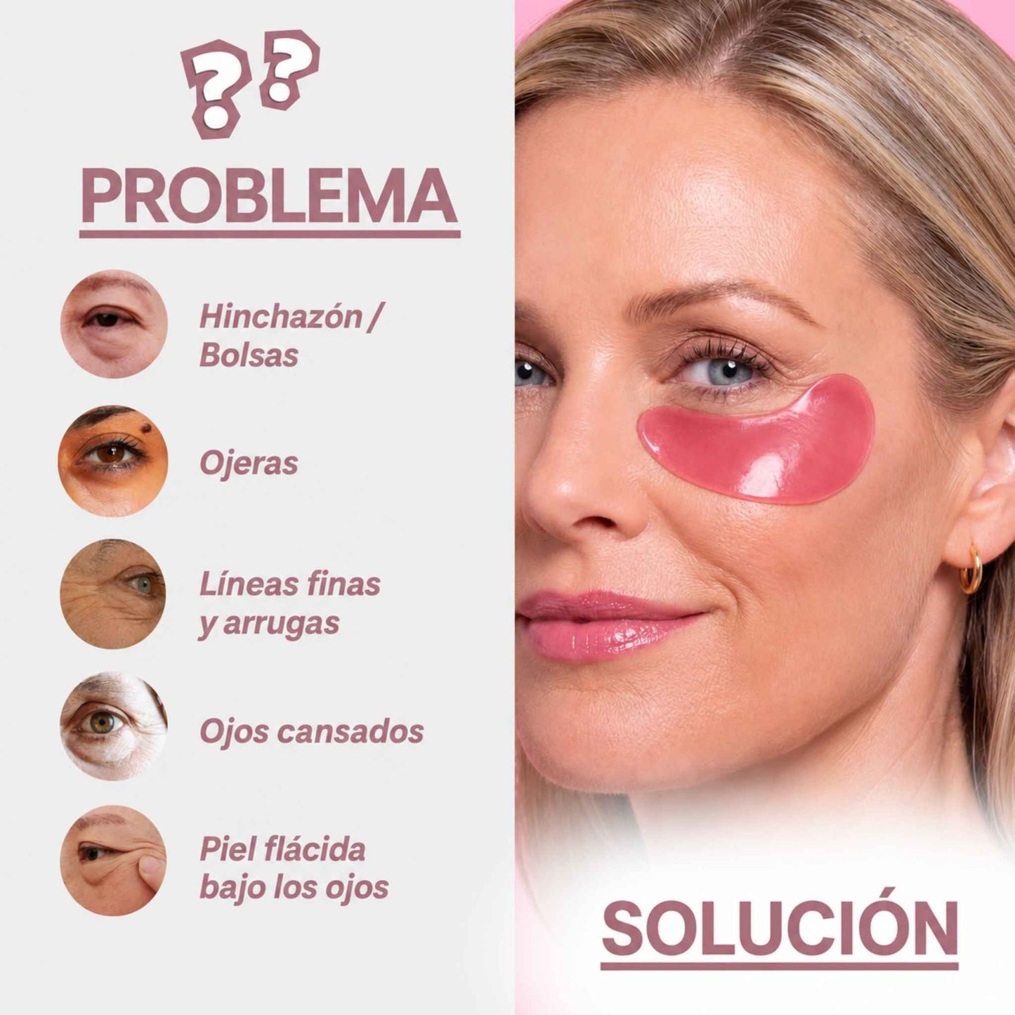 Mascarilla Ocular de Colágeno Peptidico | Anti-ojeras