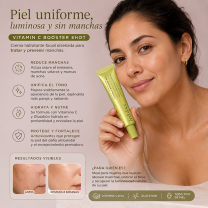 Crema Vitamina C Booster · Piel Sin Manchas y Luminosa